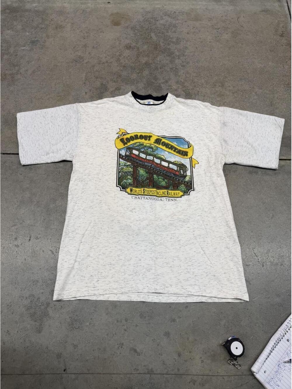 vintage lookout mountain destination grey made in usa shirt size xl